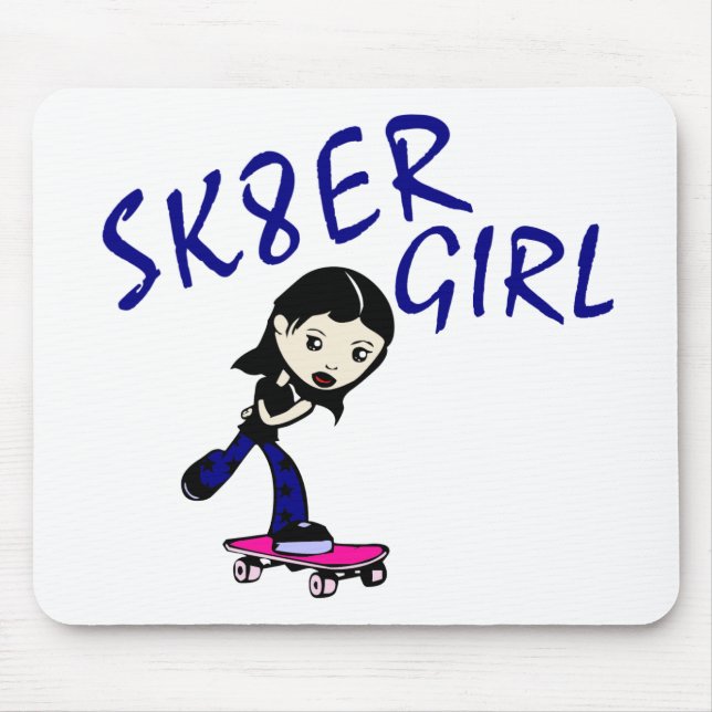 Mädchen sk8er mousepad (Vorne)