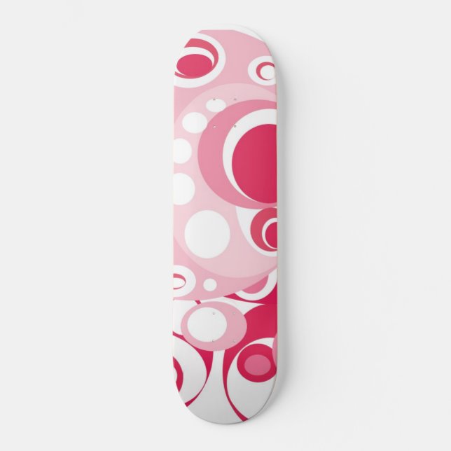 Mädchen-Skateboard im Rosa und im Rot Skateboard (Vorderseite)