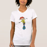 Mädchen-Skateboardfahrer-T-Shirts und Geschenke