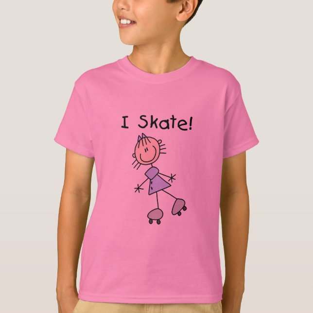 Mädchen-Skater T-Shirt (Vorderseite)
