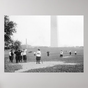Mädchen Softball, 1919 Poster