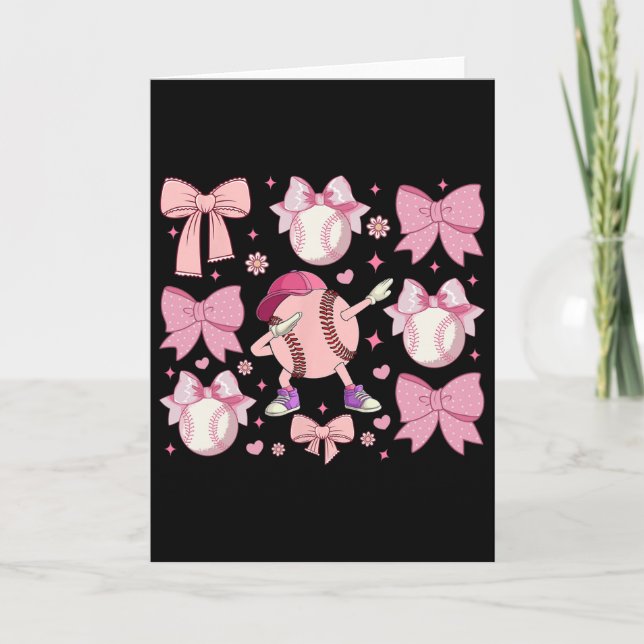 Mädchen Softll Kokette Schleife Softll Mama Mutter Karte (Vorderseite)