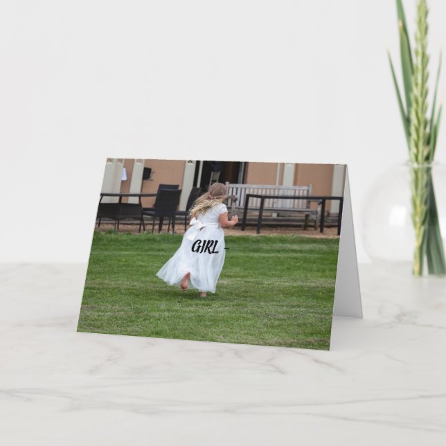 MÄDCHEN - SORGEN SIE SICH UM IHRE KARTE (Vorderseite)