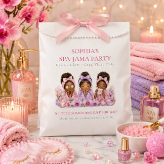 Mädchen Spa-Jama Rosa Lila Geburtstagsgeschenktüte Geschenktütchen