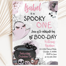 Mädchen Spooky ein Halloween Geburtstag
