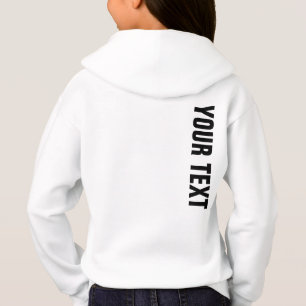 Mädchen Sport Kleidung Zurück Drucken Namenstext h Hoodie