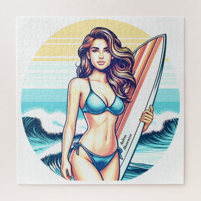 Mädchen Sport & Surfen (Vertikal)