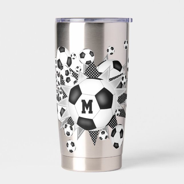 Mädchen Sportfußball Stars Thermobecher (Links)