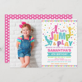 Mädchen springen einladung