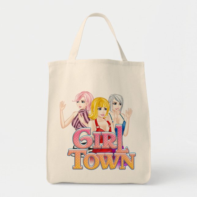 Mädchen-StadtTaschen-Tasche Tragetasche (Vorne)