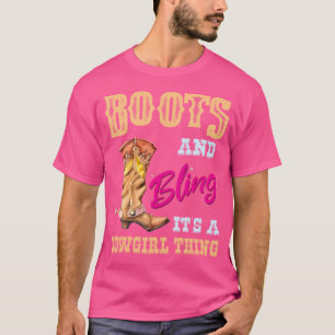 Mädchen Stiefel Glanz Es ist eine Cowgirl-Sache Ni T-Shirt