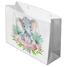 Mädchen Süßer Elefant Baby Shower