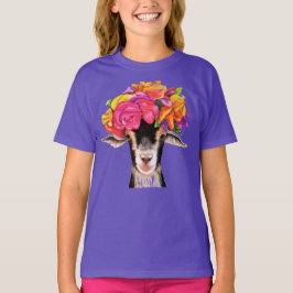 Mädchen T-Shirt Posey die Ziege.