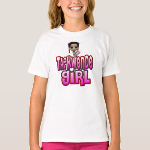 Mädchen-Taekwondo-Shirt T-Shirt