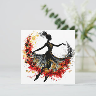 Mädchen Tanz Blume Impuls Inspiration Quelle natu Karte