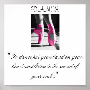Mädchen tanzen: "Tanzen Sie Ihre Hand auf... Poster