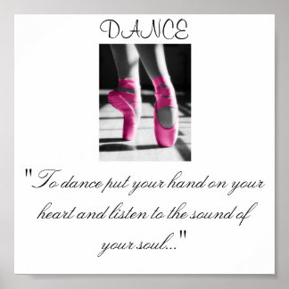 Mädchen tanzen: "Tanzen Sie Ihre Hand auf... Poster
