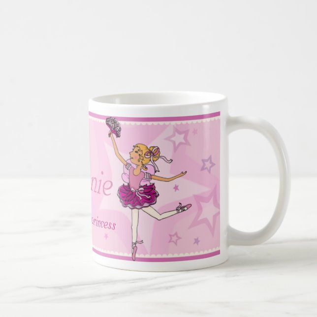 Mädchen-Tasse rosa und blonden Haares Kaffeetasse (Rechts)