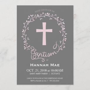 Mädchen Taufe Christening Einladung, Mädchen einla Einladung