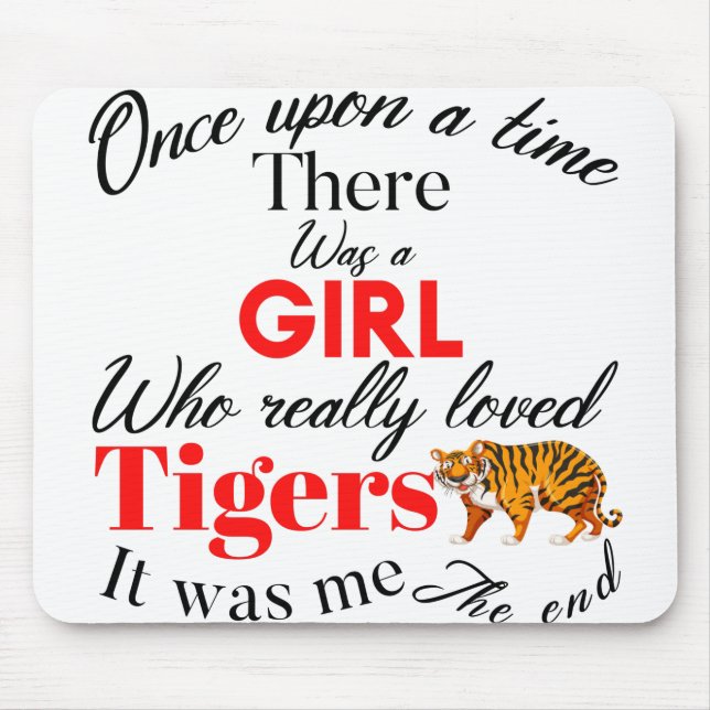 Mädchen-Tiger Mousepad (Vorne)