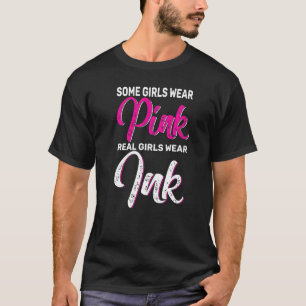 Mädchen tragen Tinte Tattoo Artist Inkted Tattoo L T-Shirt