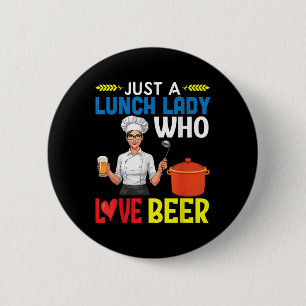 Mädchen trinken nur ein Mittagessen Lady, die Lieb Button