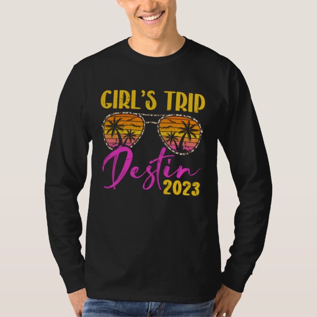 Mädchen-Trip Destin Florida 2023 passender Jungges T-Shirt (Vorderseite)