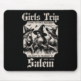 Mädchen Trip Salem 1692 sie vermissten eine Hexe Mousepad