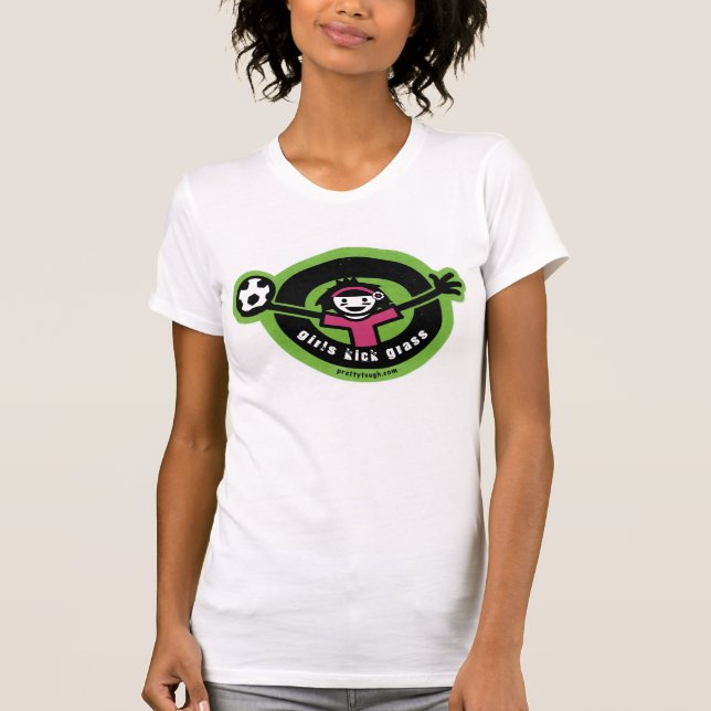 Mädchen-Tritt-Gras T-Shirt (Vorderseite)