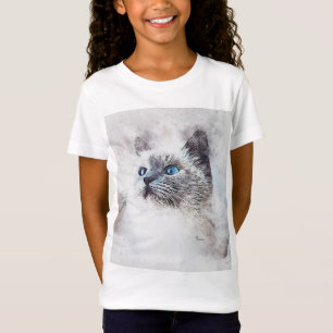 Mädchen TShirt Kleine Katze
