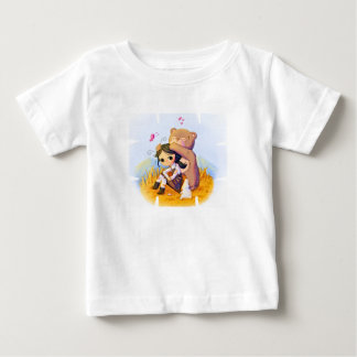Mädchen-und-Bär-T-Shirt für Kleinkinder Baby T-shirt