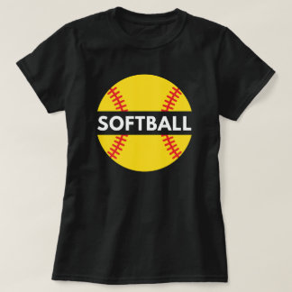 Mädchen und Frauen-Softball | Softball Zitat Black T-Shirt