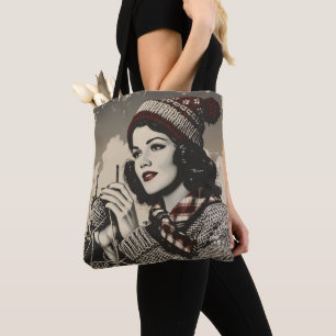 Mädchen und Garne Vintag Tasche