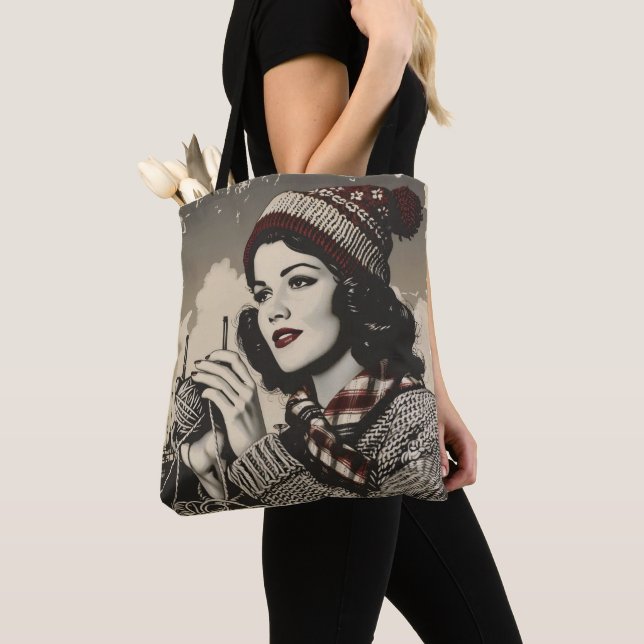 Mädchen und Garne Vintag Tasche (Von Nahem)