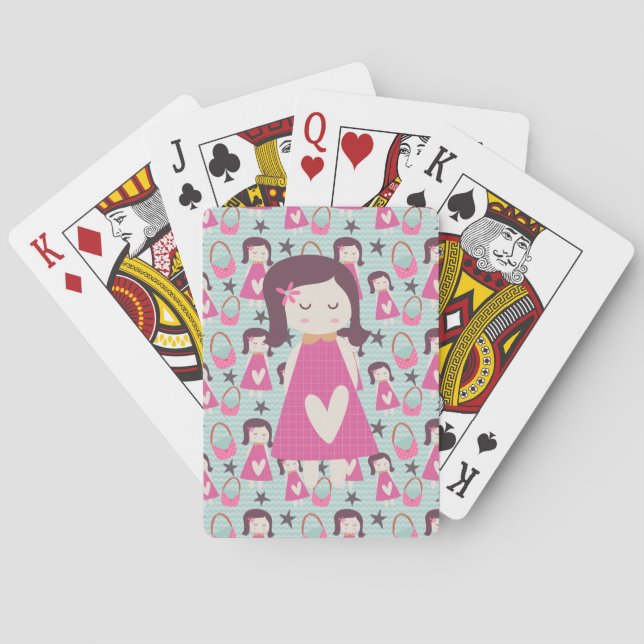 Mädchen und Handtaschen Spielkarten (Rückseite)