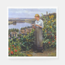 Mädchen und ihre Dove (junge Frau und Vogel)