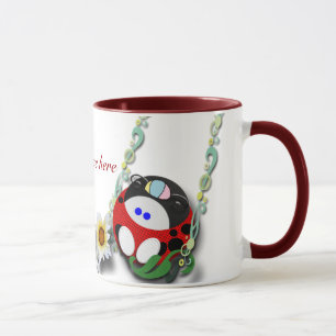 Mädchen und Junge Tasse