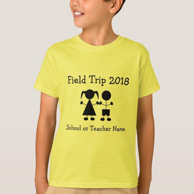 Mädchen-und Jungen-Zahl Feld-Reise-T - Shirt (Vorderseite)