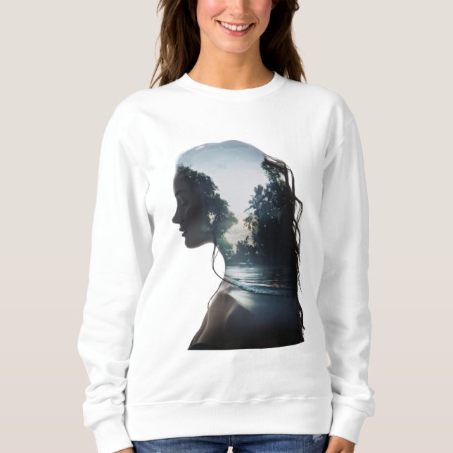 Mädchen und Natur Sweatshirt (Vorderseite)