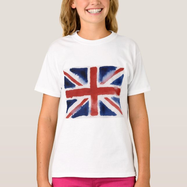 Mädchen Union Jack T-Shirt (Vorderseite)