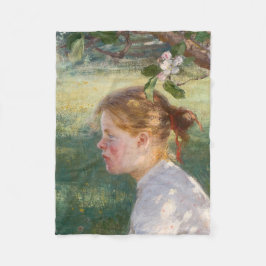 Mädchen unter dem Apfelbaum (von Danielson-Gambogi Fleecedecke