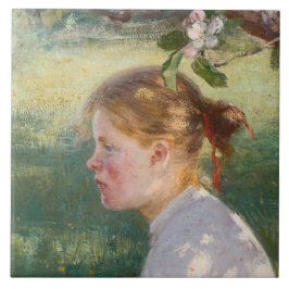 Mädchen unter dem Apfelbaum (von Danielson-Gambogi Fliese