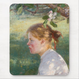 Mädchen unter dem Apfelbaum (von Danielson-Gambogi Mousepad