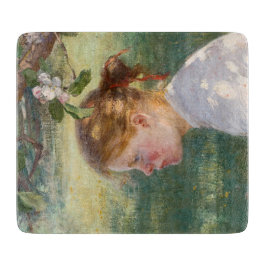 Mädchen unter dem Apfelbaum (von Danielson-Gambogi Schneidebrett