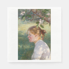 Mädchen unter dem Apfelbaum (von Danielson-Gambogi Serviette