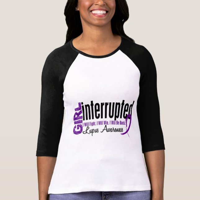 Mädchen unterbrach 1 Lupus T-Shirt (Vorderseite)