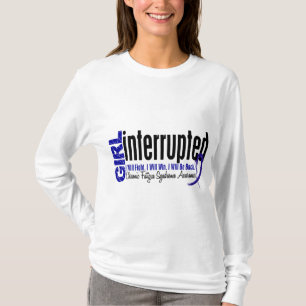 Mädchen unterbrochenes CFS- chronisches T-Shirt