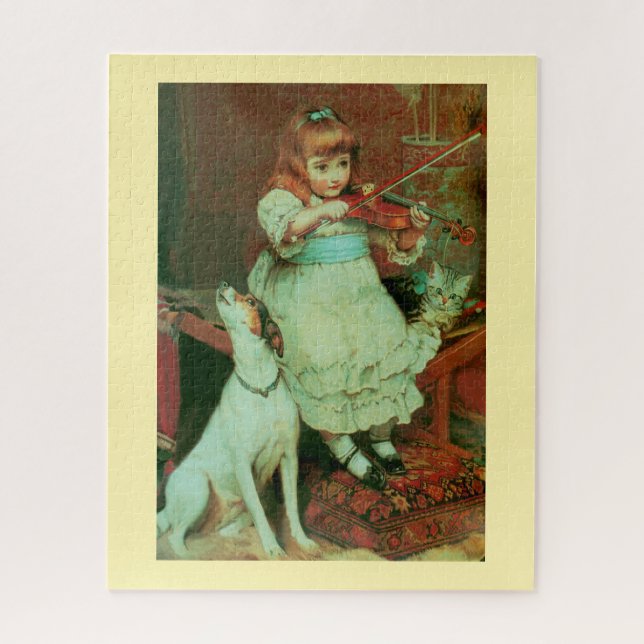 Mädchen Violine spielen (Vertikal)