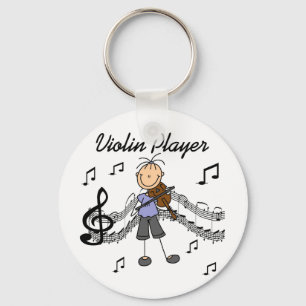 Mädchen-Violinen-Spieler-T-Shirts und Geschenke Schlüsselanhänger