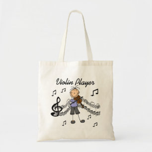 Mädchen-Violinen-Spieler-T-Shirts und Geschenke Tragetasche